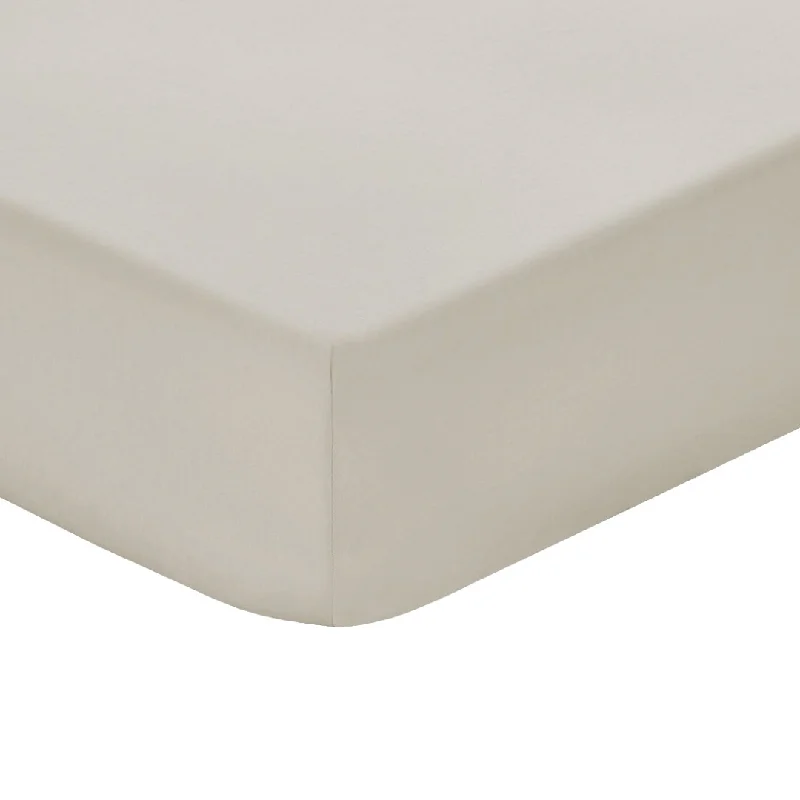 Easy Care Polycotton 144 Thread Count Fitted Sheet - Stone