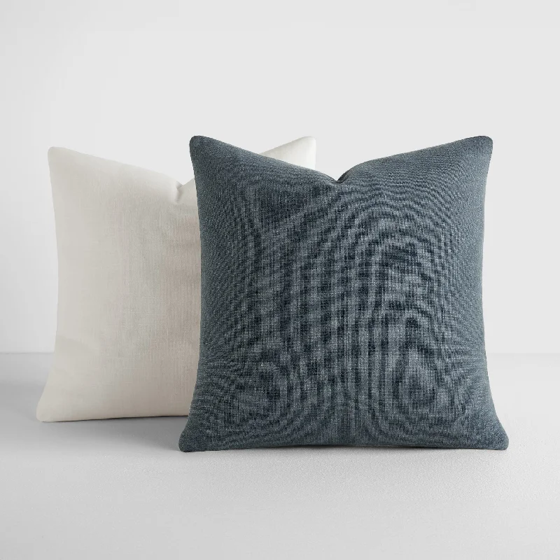 Seasonal Clearance 2-Pack Cotton Slub Decor Throw Pillows in Solids