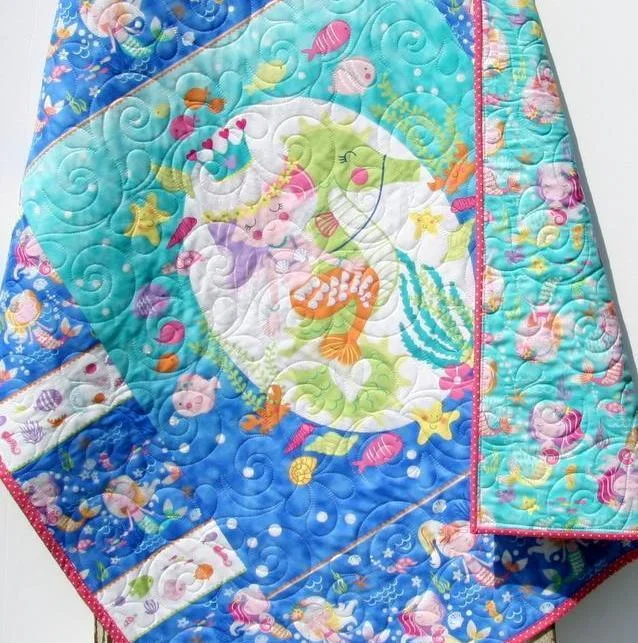 Incredible Savings For A Limited Period Baby Blanket, Nautical Crib Bedding, Mermaid Girls Quilt, Newborn Baby Gift, Ocean Nursery Theme Incredible Savings For A Limited Period Baby Blanket, Nautical Crib Bedding, Mermaid Girls Quilt, Newborn Baby Gift, Ocean Nursery Theme