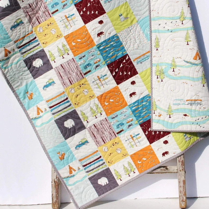 Baby Quilt Boy, Woodland Nursery Boy, Deer Baby Bedding