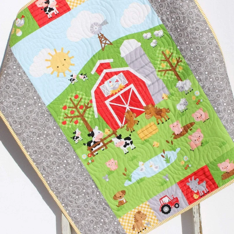 Best Bargains Barnyard Animals Quilt Farm Baby Blanket Boy or Girl Ranch Animals Country Bedding Gender Neutral Pig Sheep Cow Horse Tractor Barn Baby Gift Best Bargains Barnyard Animals Quilt Farm Baby Blanket Boy or Girl Ranch Animals Country Bedding Gender Neutral Pig Sheep Cow Horse Tractor Barn Baby Gift
