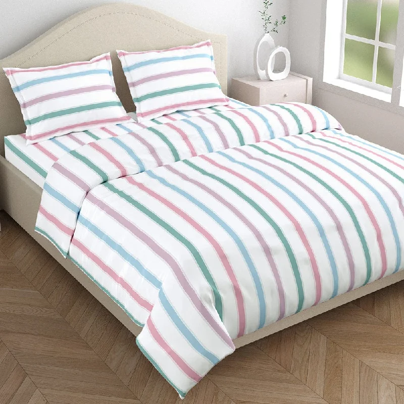 Blue Spectrum 100% Cotton Single Bedsheet, 186 TC