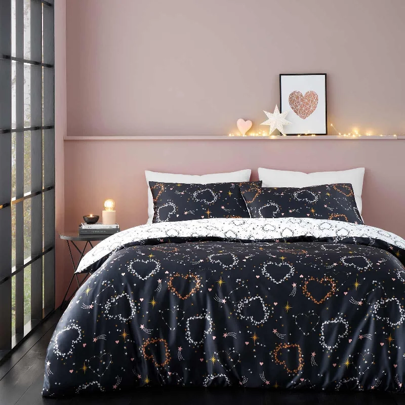 Cosmic Hearts & Stars Duvet Cover Set