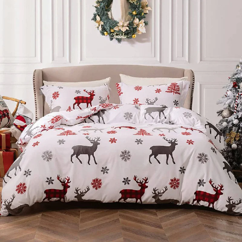 Christmas Bedding Set 3 PCS - Deer and Tree