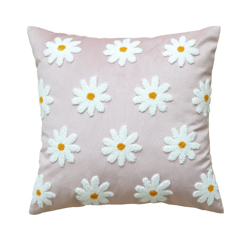 Daisies Pink Pillow