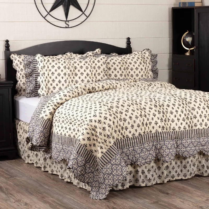 Exclusive Savings Elysee Luxury King Quilt 120Wx105L VHC Brands