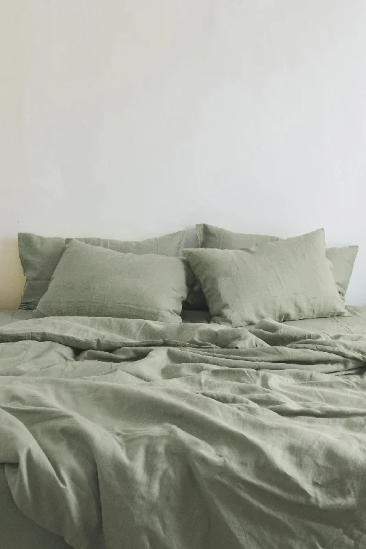 Gray sage duvet cover