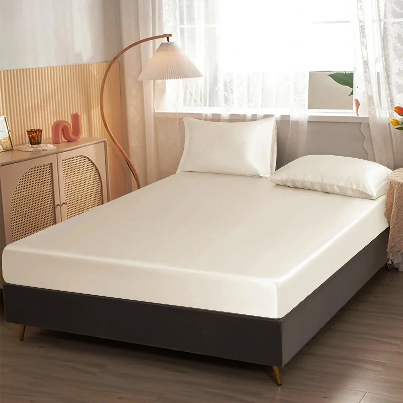 Fitted Bed Sheet-Off White/Ivory