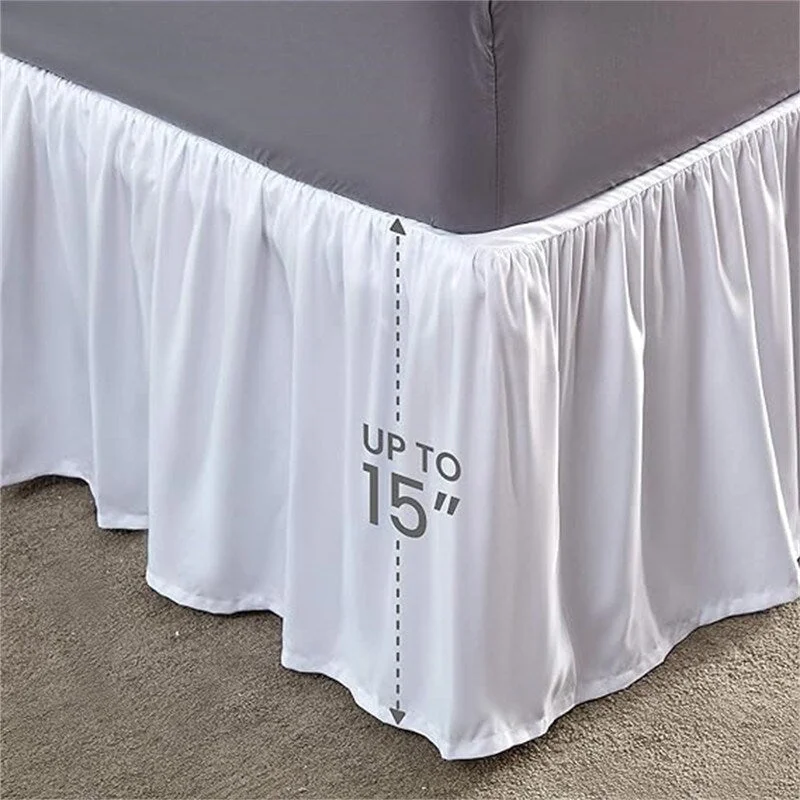 Folding bed skirt