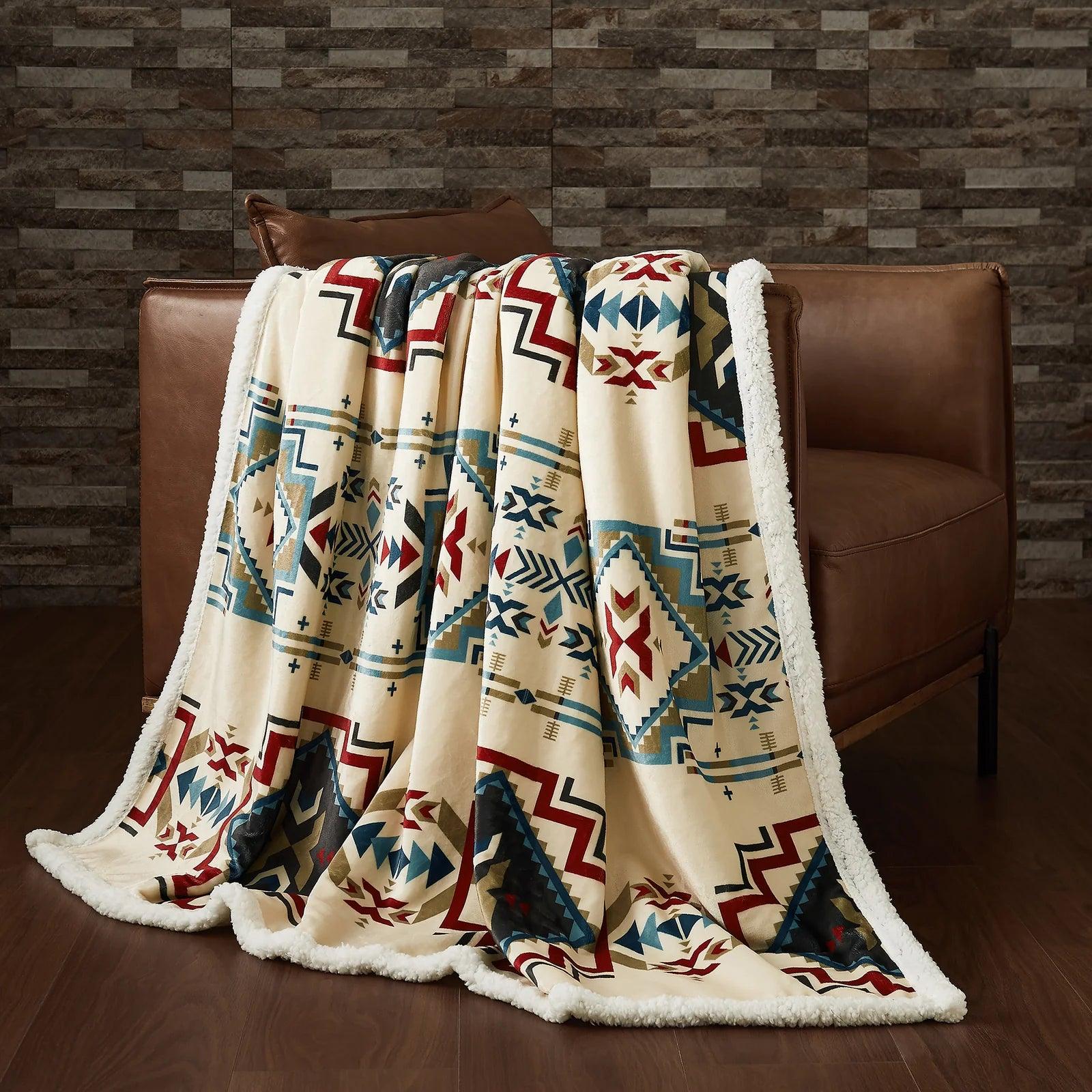 Happy Canyon Southwest Sherpa Throw