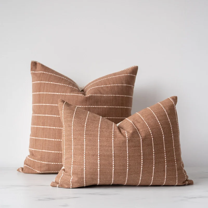 Hazelnut Woven Pillow Cover