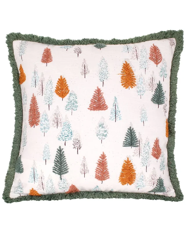 HGTV 18x18 Whimsical Forest Trees Pillow