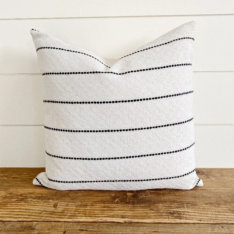 HOLDEN || Black Striped Pillow Cover