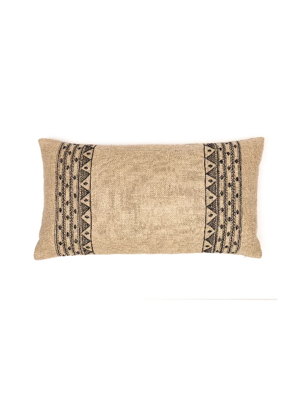 Lambada Lines Charcoal Pillow Cover