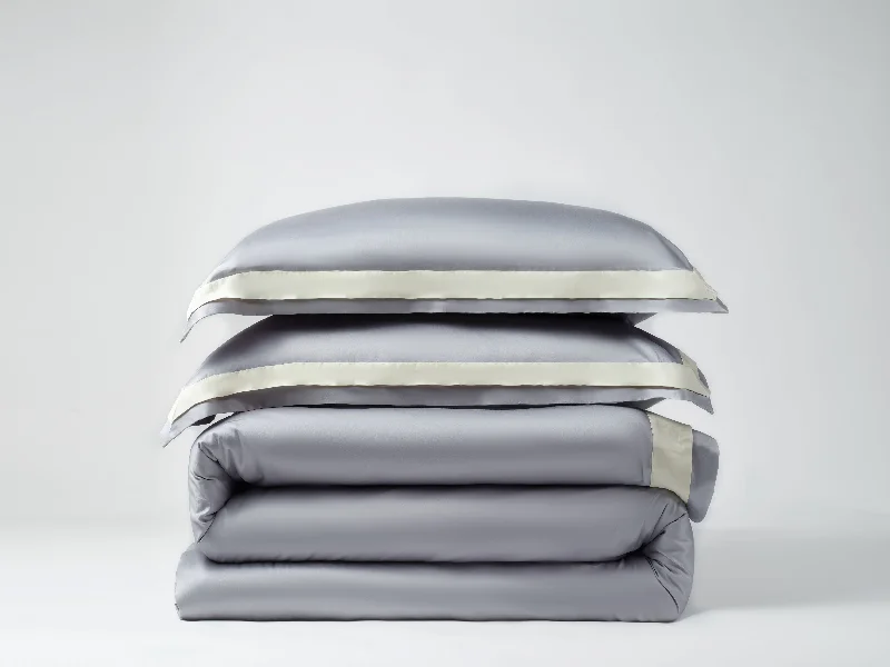 Luxe Cotton Duvet Set - Glacier Gray 140