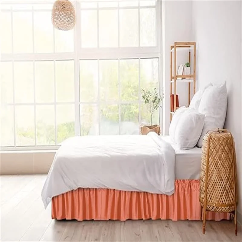 Micro fiber pleated bed skirt