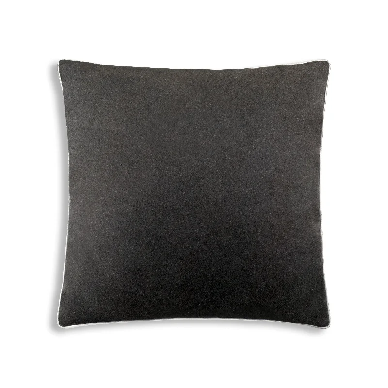 Weekend Bargains to Relish Noah Black Silver Velvet Pillow