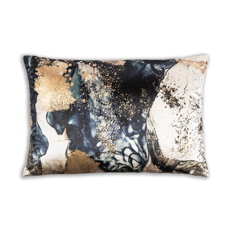 Noor Black And Gold Pillow