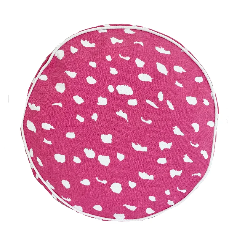 Dana Gibson Pill Box Round in Pink Fleck