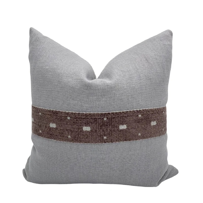 Grey basket weave Pillow Cover