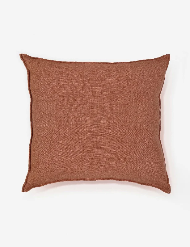 Montauk 28" x 36" Oversized Pillow, Terracotta by Pom Pom at Home