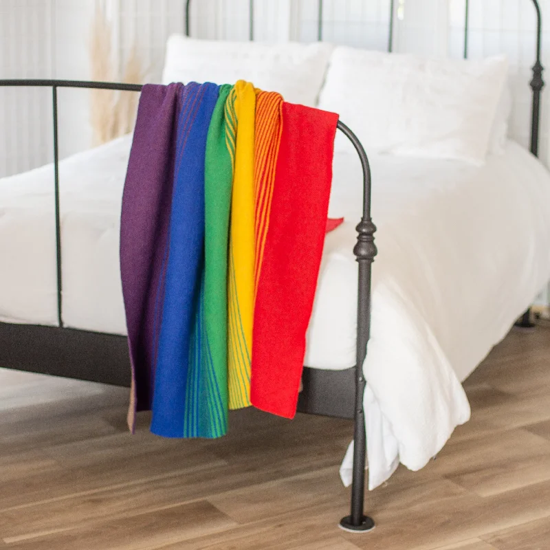 Rainbow Ombré Throw