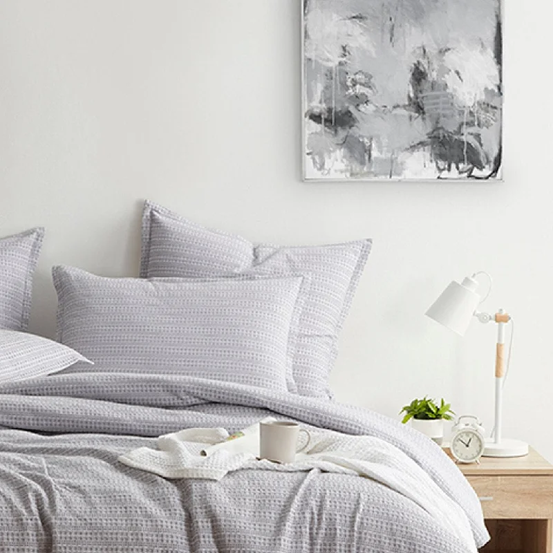 Seersucker Woven Styled Duvet Cover Set