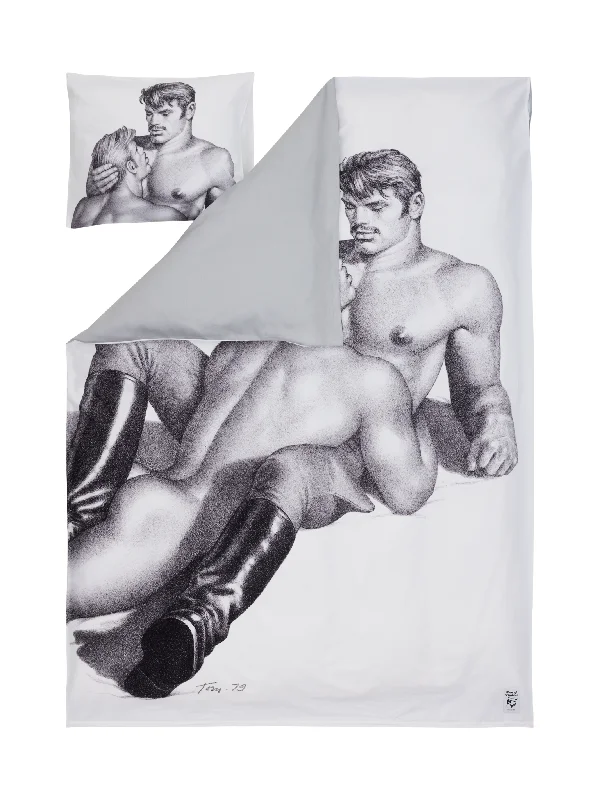 Tom of Finland Together Satin duvet cover set